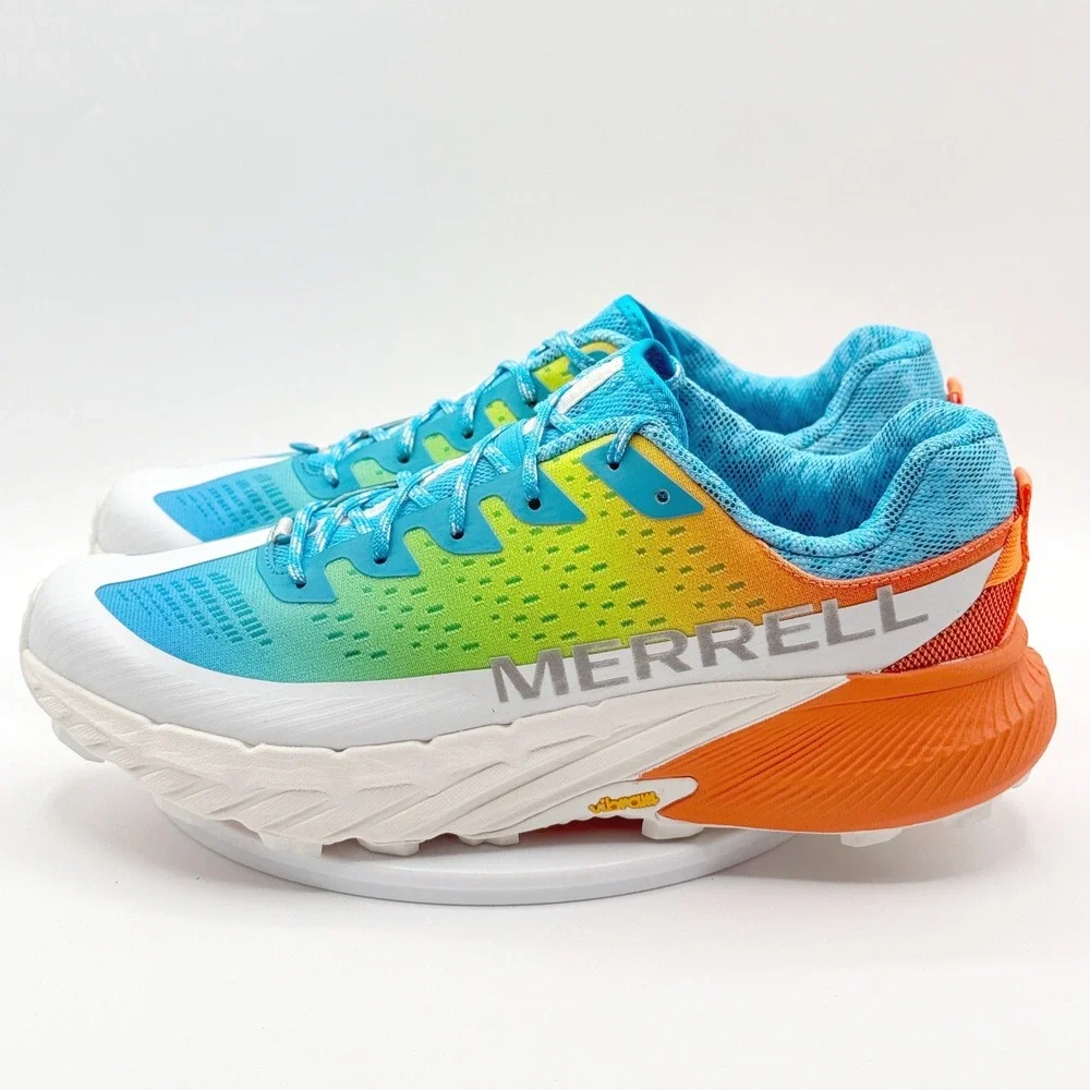 Merrell Agility Peak‎ 5 Shoes Size 10 Mens Neon Rainbow J500547, New